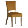 Paris Velvet Dining Chair in Ochre