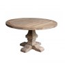 Jackson Bay Classic Pedestal Base Round Table in Reclaimed Oak
