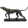 Libra Interiors Hunter Dog Sculpture - Antique Bronze Finish