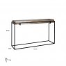 Ceylon Cast Aluminium Console Table