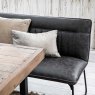 Cooper Corner Bench Right In Grey Faux Leather