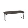 Cooper 120cm Seat Bench In Grey Faux Leather