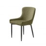 Ontario Dining Chair In Olive Green Velvet
