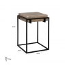 Ceylon Cast Aluminium Corner Lamp Table