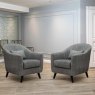 Richard Accent Chair with Black Wooden Feet