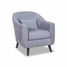 Richard Accent Chair with Black Wooden Feet