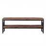 Industrial Kensington TV Bench with Black Frame