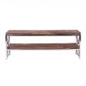Kensington TV Bench in Stainless Steel