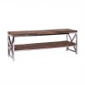 Kensington TV Bench in Stainless Steel