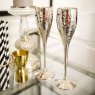 Pair of Hammered Champagne Goblets