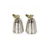Culinary Concept Queen Bee Hive Salt & Pepper Set in Silver Plate