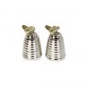 Queen Bee Hive Salt & Pepper Set in Silver Plate