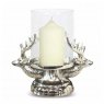 Highland Stag Hurricane Lantern Candle Holder