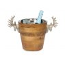 Huntsmen Stag Head Wooden Wine Cooler