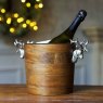 Huntsmen Stag Head Wooden Wine Cooler