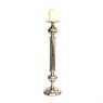 Pillar Candle Holder - Nickle Plated