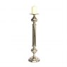 Pillar Candle Holder - Nickel Plated Aluminium