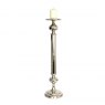 Pillar Candle Holder - Nickel Plated Aluminium