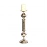 Pillar Candle Holder - Nickle Plated