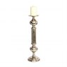 Pillar Candle Holder - Nickel Plated Aluminium