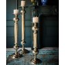 Pillar Candle Holder - Nickle Plated
