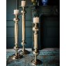 Pillar Candle Holder - Nickel Plated Aluminium