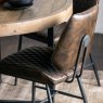 Dalton Dining Chair in Dark Brown Faux Leather