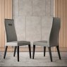Novello Dining Chair in Silver Grey Eco-Leather