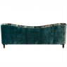 Tiffany Grand Sofa in Opium Italian Velvet & Printed Velvet Inside-Back Panel