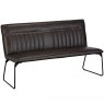 Cooper 150cm Bench In Grey Faux Leather