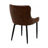 Ontario Dining Chair in Brown PU