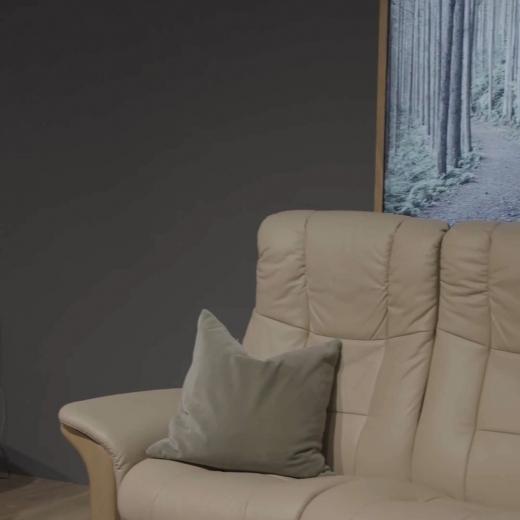 Relax in style with the Stressless® Windsor, a classic design with individual reclining seats and sl...