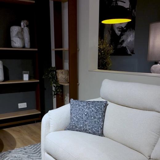 Saint-Malo. A power recliner sofa in textured Fonko fabric. Simple, comfortable, and made for everyda...