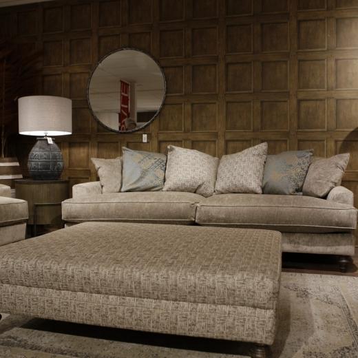 Chelsea. A statement in comfort and timeless design. Deep seating, plush cushioning, and refined deta...