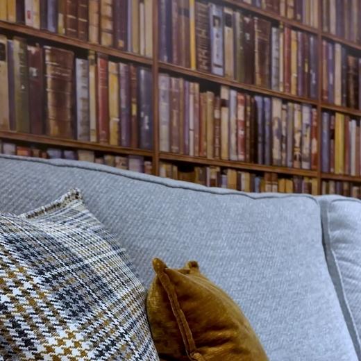 Meet Clarissa. A calm grey sofa, a rich mustard armchair, and a timeless check design- all brought to...