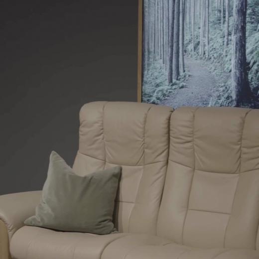 Relax in style with the Stressless® Windsor, a classic design with individual reclining seats and sl...